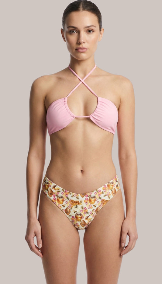 Reversible Mariah Bikini Top in Oh, Honey