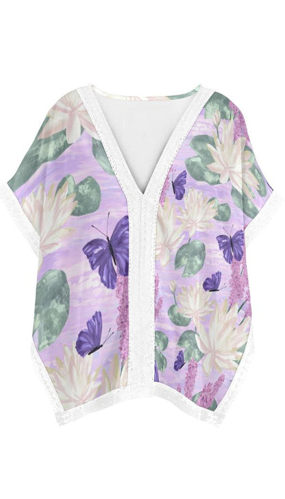 Vicky Lace Shirt Cover Up in Chrysalis