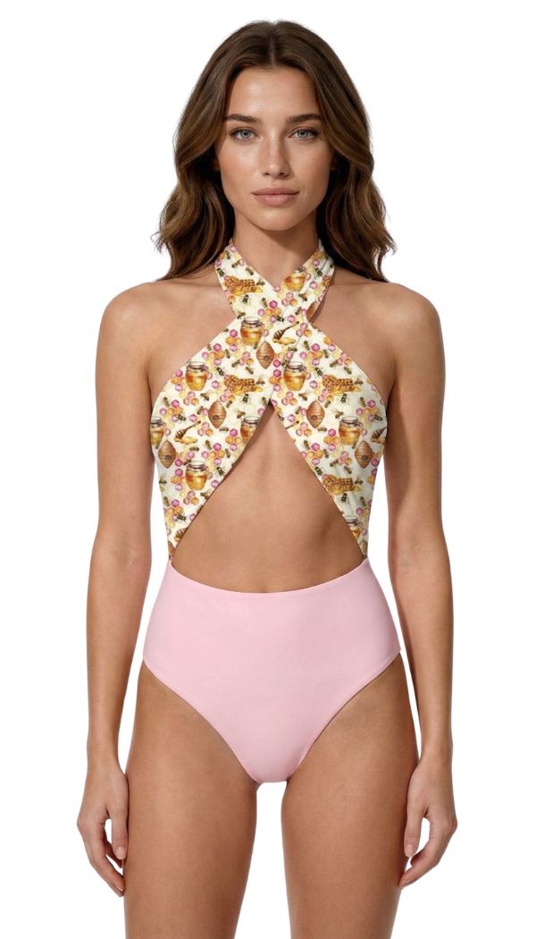 Hollie Reversible Swimsuit in Oh, Honey