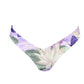 Floral-patterned bikini bottom on a white background