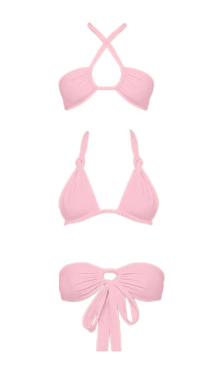 Reversible Ruth Bikini Top in Sakura
