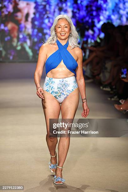 Reversible Hollie Halter Suit in Larkspur Riviera